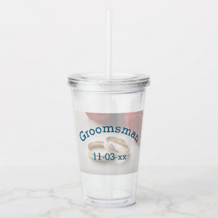 Groomsman med Bröllop-datum Take Away Mugg