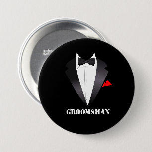 Groomsman med Tuxedo Shirt - Knapp