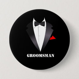 Groomsman med Tuxedo Shirt - Knapp