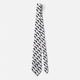 Groomsman Mustache Necktie Slips