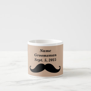 Groomsman Mustache, Top hat och Kostym Espresso Mu Espressomugg