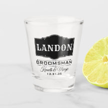 GROOMSMAN PERSONLIG SHOT GLASS