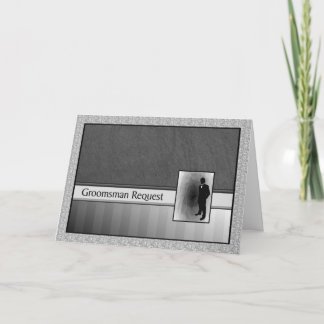 Groomsman Request Bröllop Inbjudan