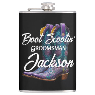 Groomsman Scootin'CowboyBoots Black Fickplunta