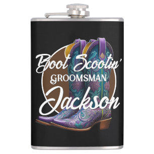 Groomsman Scootin'CowboyBoots Black Fickplunta