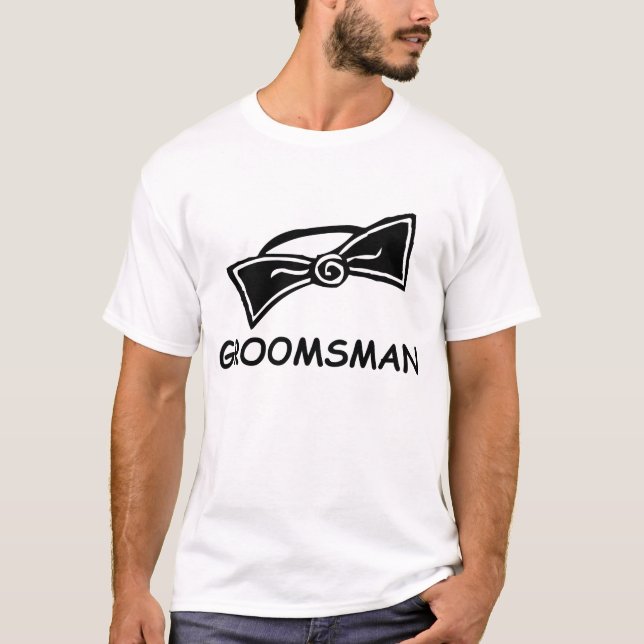 Groomsman Shirt T-shirt (Framsida)