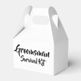 "Groomsman" Survival Kit Box Presentaskar