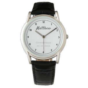 Groomsman Tack Gift Personlig Watch Armbandsur