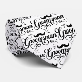 Groomsman Text Bröllop Slips