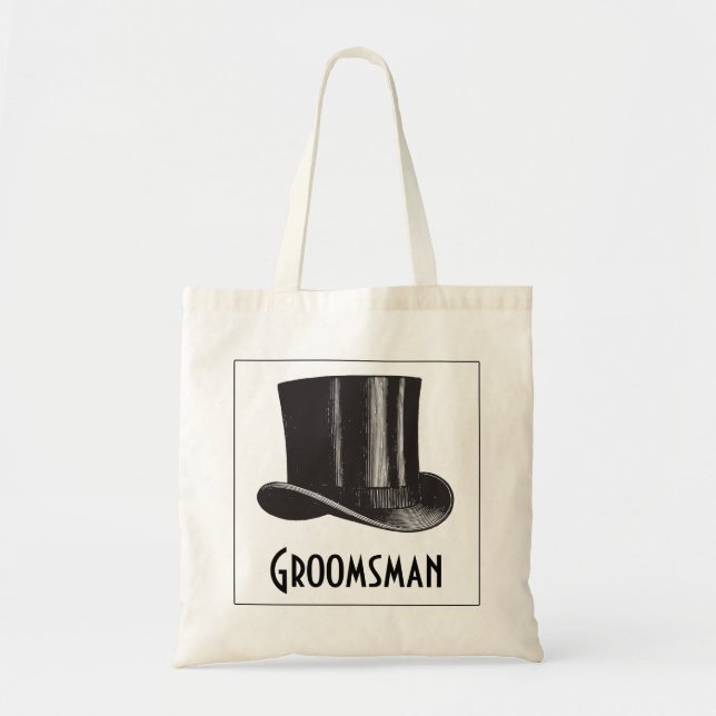 Groomsman Top hat Tygkasse (Framsidan)