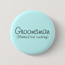 Groomsman (torkad men Tittar) Pin Knapp