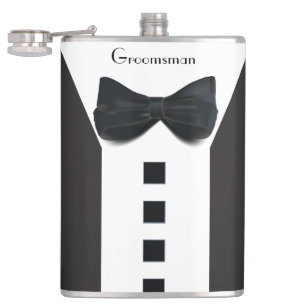 Groomsman Tuxedo 🎩 Elegant Bling-skript Fickplunta