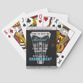 Groomsman Tuxedo-inbjudan Kostym up Casinokort