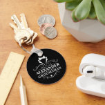 Groomsman Tuxedo Tie Black Nyckelring<br><div class="desc">Bröllop Groomsman Tuxedo Tie Black Keychain</div>