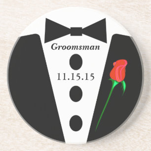 Groomsman Tuxedo Underläggs Underlägg