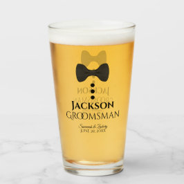 Groomsman Wedor Favor Glass Tumbler Glaskopp