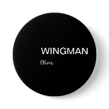Groomsman Wingman Personal Black White