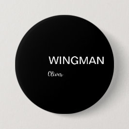 Groomsman Wingman Personal Black White Knapp