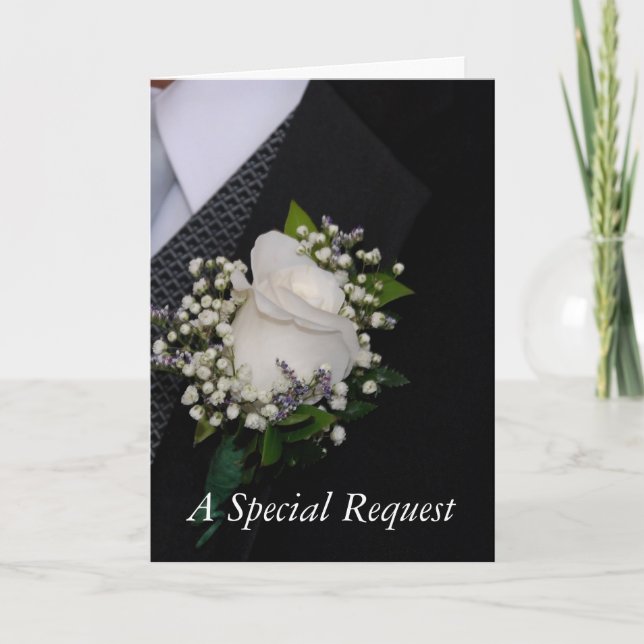 Groomsmanförfrågan Inbjudan (Framsida)