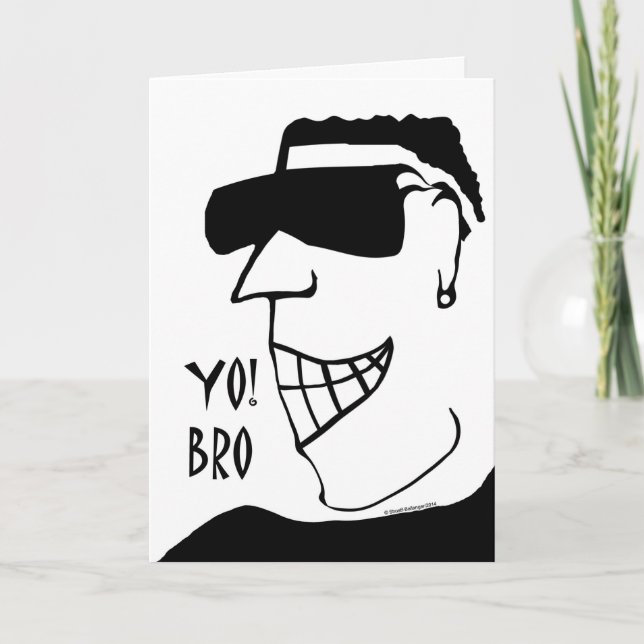 Groomsmaninbjudan, Yo! Bro är du nödvändig Inbjudan (Framsida)