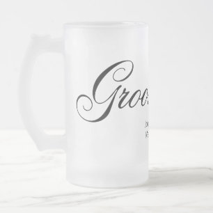 Groomsmanmugg Frostat Ölglas