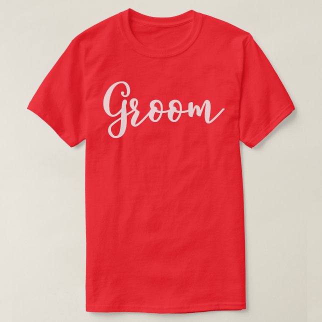 GroomT-Shirt T Shirt (Design framsida)