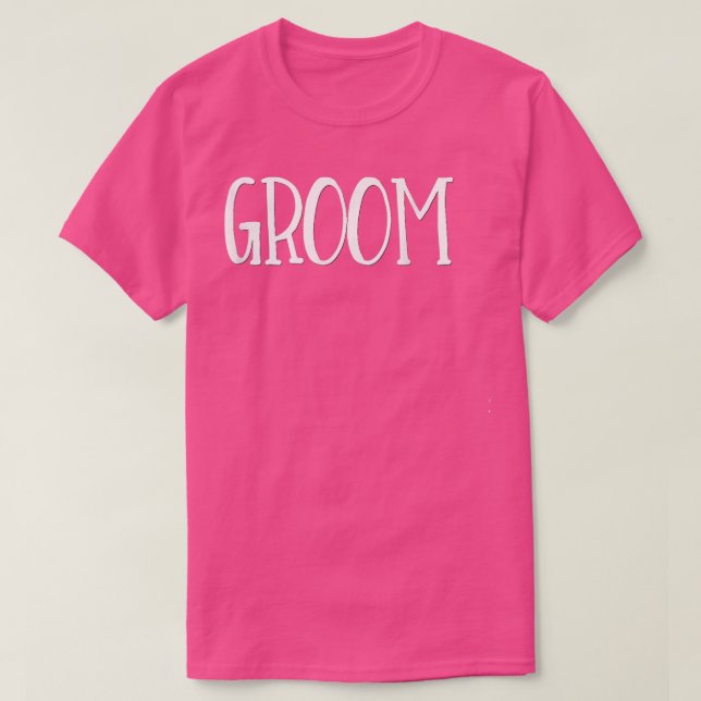 GroomWedding Party Bride Husband Bachelor Party  T Shirt (Design framsida)
