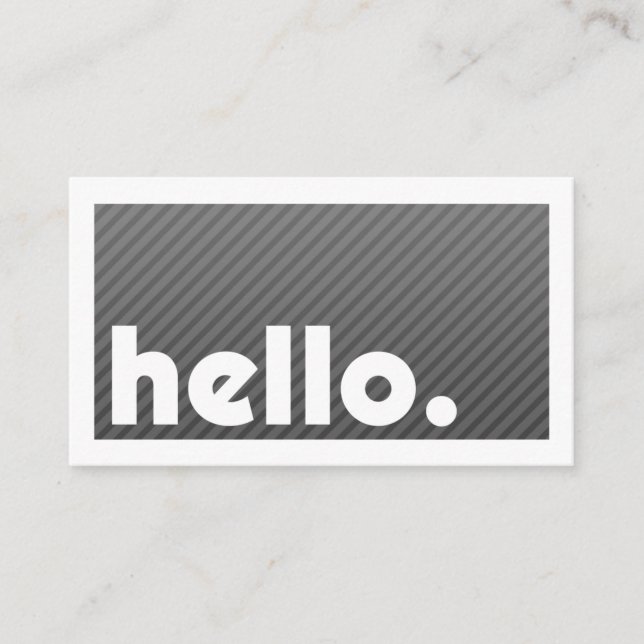 Groon HEJ Black Rand Company Visitkort (Framsida)