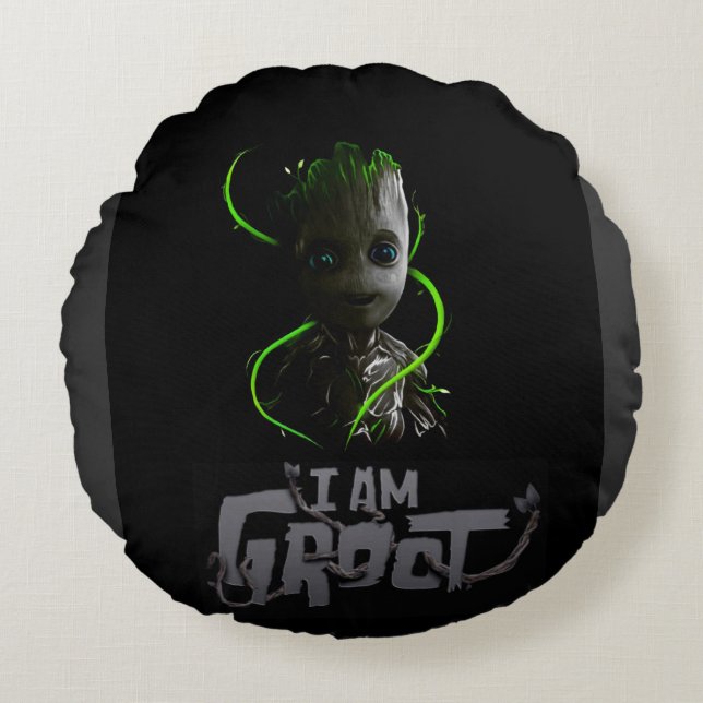 Groot rund kudde med bättre komfort (Framsidan)
