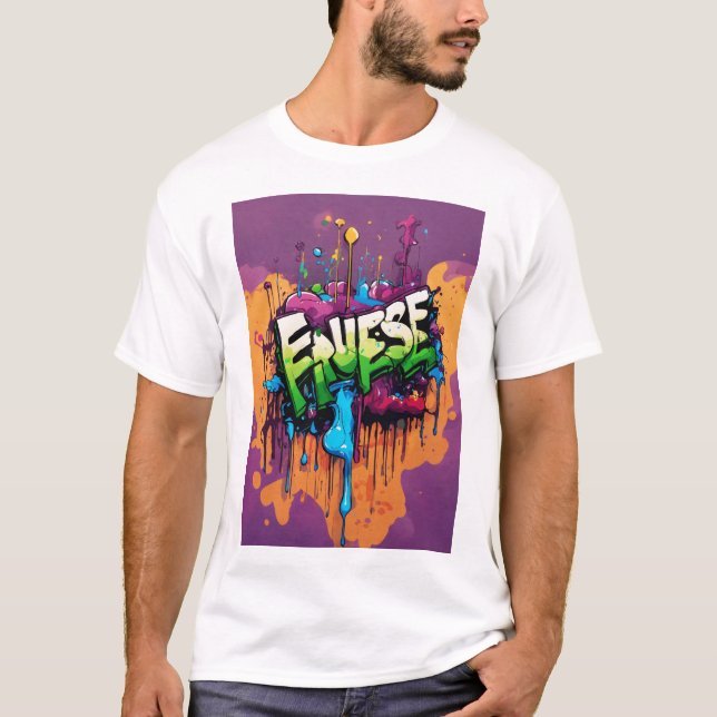Groove Fusion Fiesta - Retro Funk Grunge Party Ban T Shirt (Framsida)