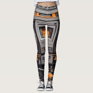Groove i Stil: Retro Boombox Leggings