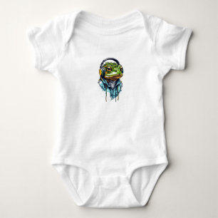 Groove i tätort: Groove, färglöst groda med hörlur T Shirt