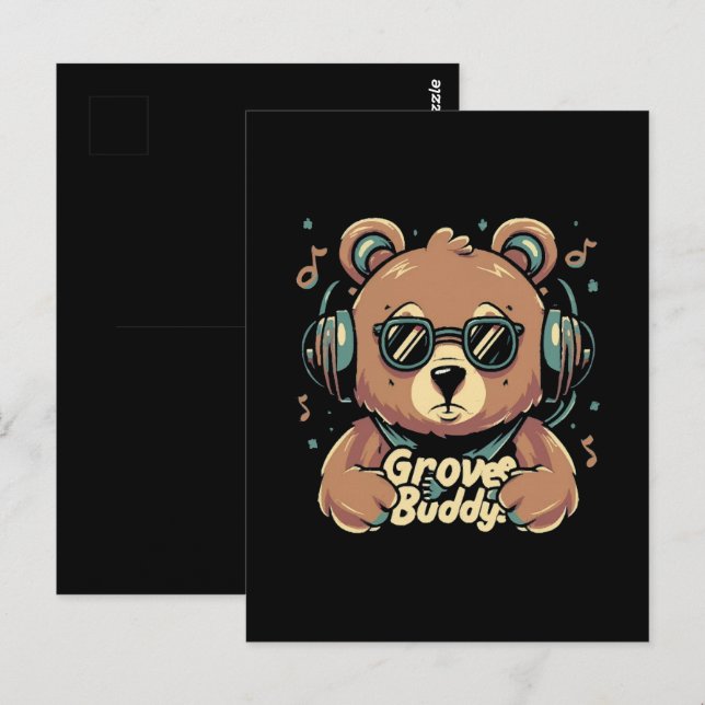 Groove kompis vykort (Fram/baksida)