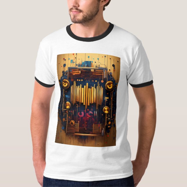 "Groove Master Manar-Shirt: Embrace the Digital T Shirt (Framsida)