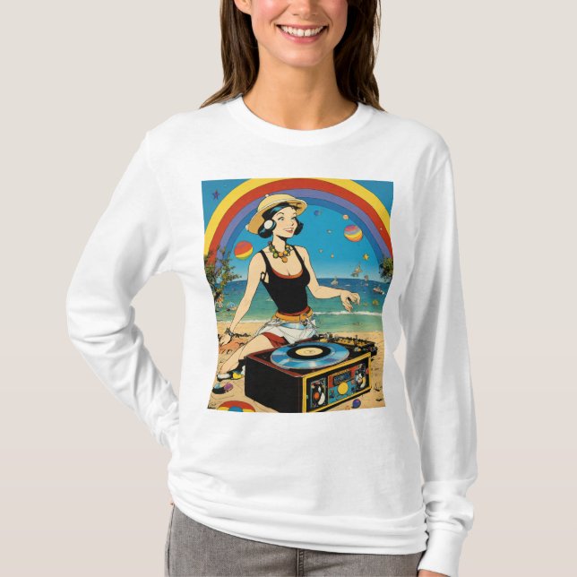 Groove Queen: Music Älskare T-shirt for Women (Framsida)
