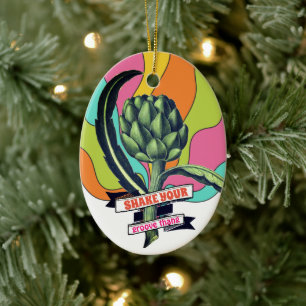 Groove sak artichoke culinum foodie God jul Julgransprydnad Keramik