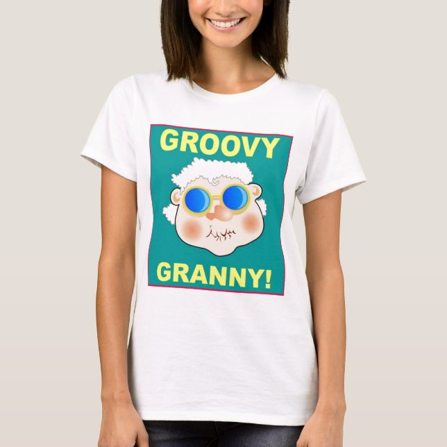 Groovey Granny Tecknad Tröja (Framsida)