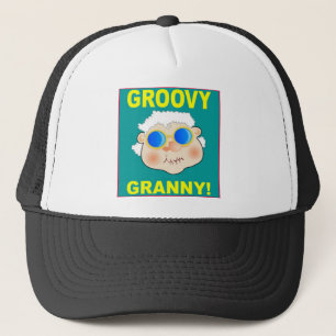 Groovey Granny Tecknad Truckerkeps