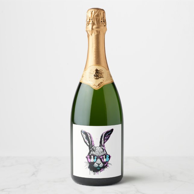 Groovi Rabbit Bunny Ansikte med solglasögon Påsk (Framsida)