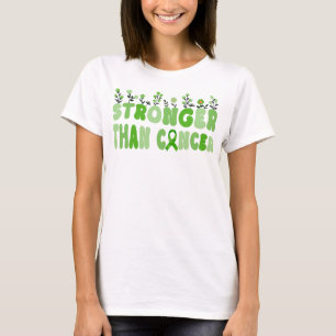 Groovisk vilda blommor starkare än levercancer t shirt
