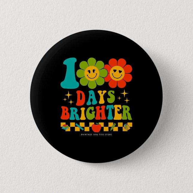 Groovy 100 dagar med regnbåge i skolan 100 dagar B Knapp (Framsida)