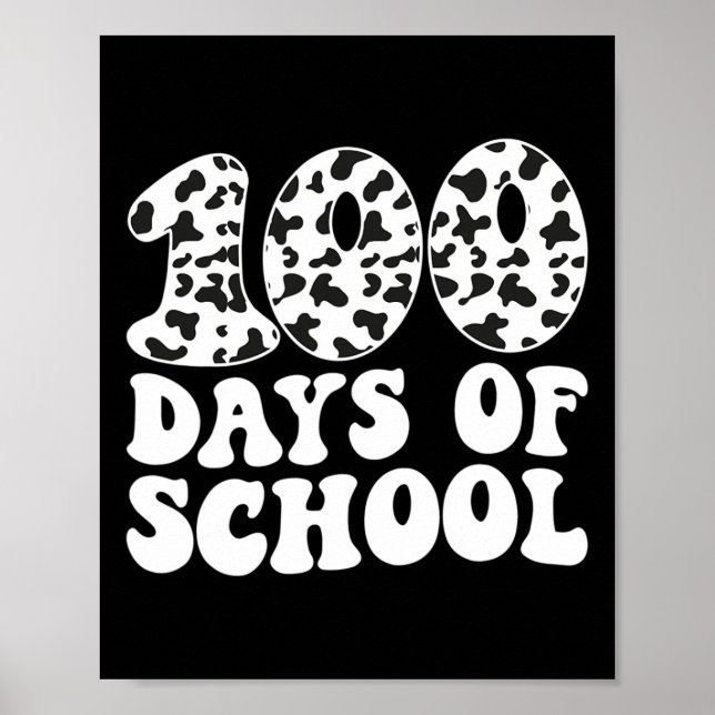 Groovy 100 dagar skolkoks Skriv ut 100 dagar i Sch Poster (Framsidan)