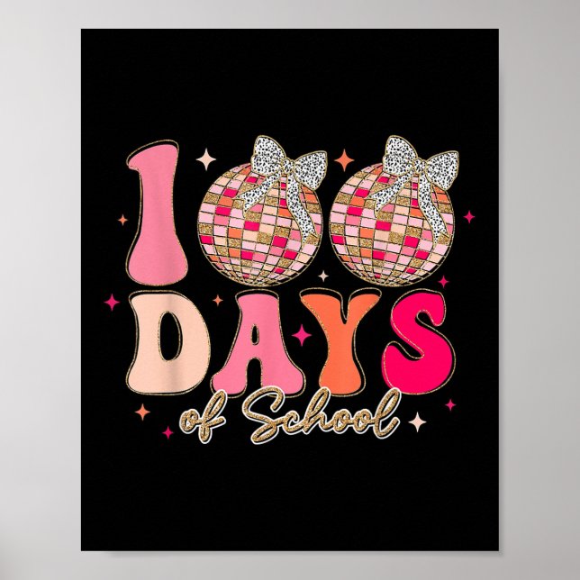 Groovy 100 dagar skolkokvettek, 100 dagar O Poster (Framsidan)