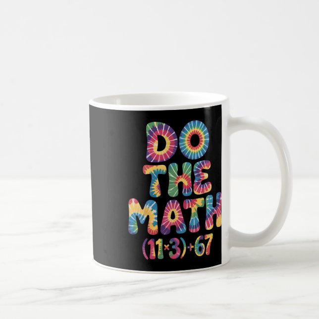 Groovy 100 dagar skolmatteekvation Gör matten 1 Kaffemugg (Höger)