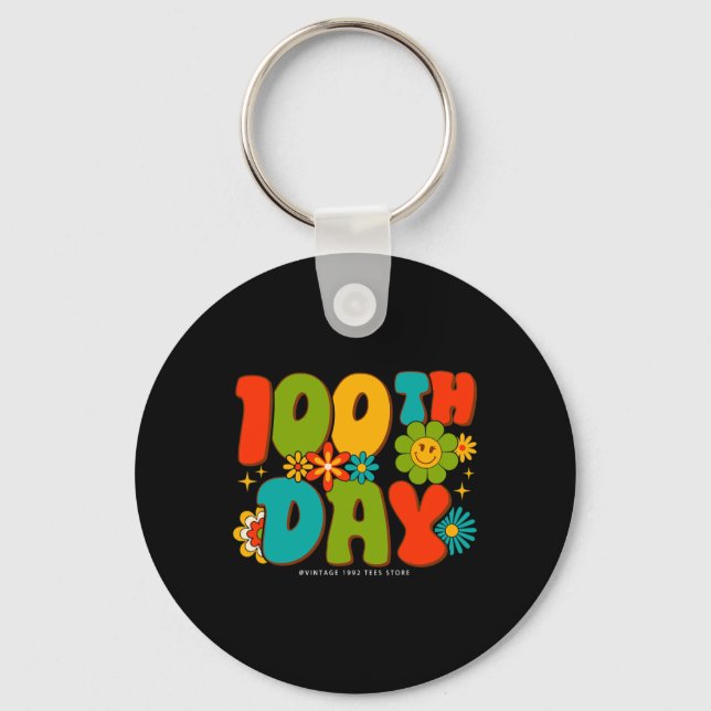Groovy 100 dagars skollärarbarn i Student Nyckelring (Framsida)