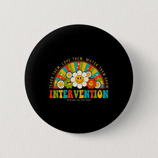Groovy 100 dagars skollärarintervention Squ Knapp (Framsida)