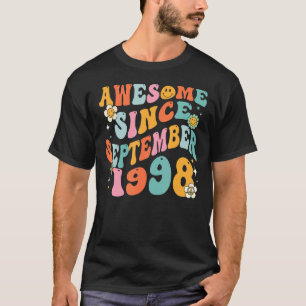 Groovy 24:e födelsedagen Fantastisk sedan septembe T Shirt