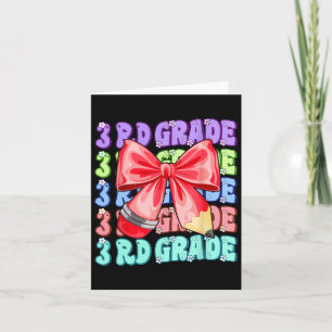 Groovy 3:e Klass Back to school första dagen tredj Kort