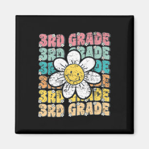 Groovy 3:e Klass Back to school första dagen tredj Magnet