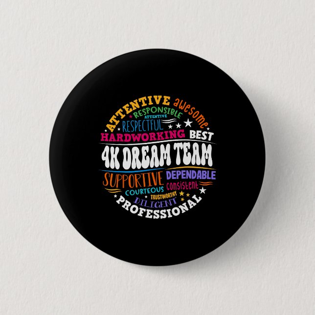 Groovy 4k drömteam lärare förskola barnträdgård E Knapp (Framsida)